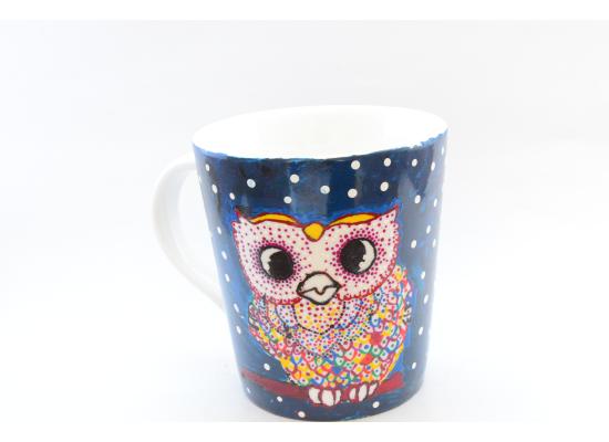 Handcrafted colored Coffee Tea Mug| Funny Owl Mug| Perfect Gift Mug| Unique Coffee Mugs